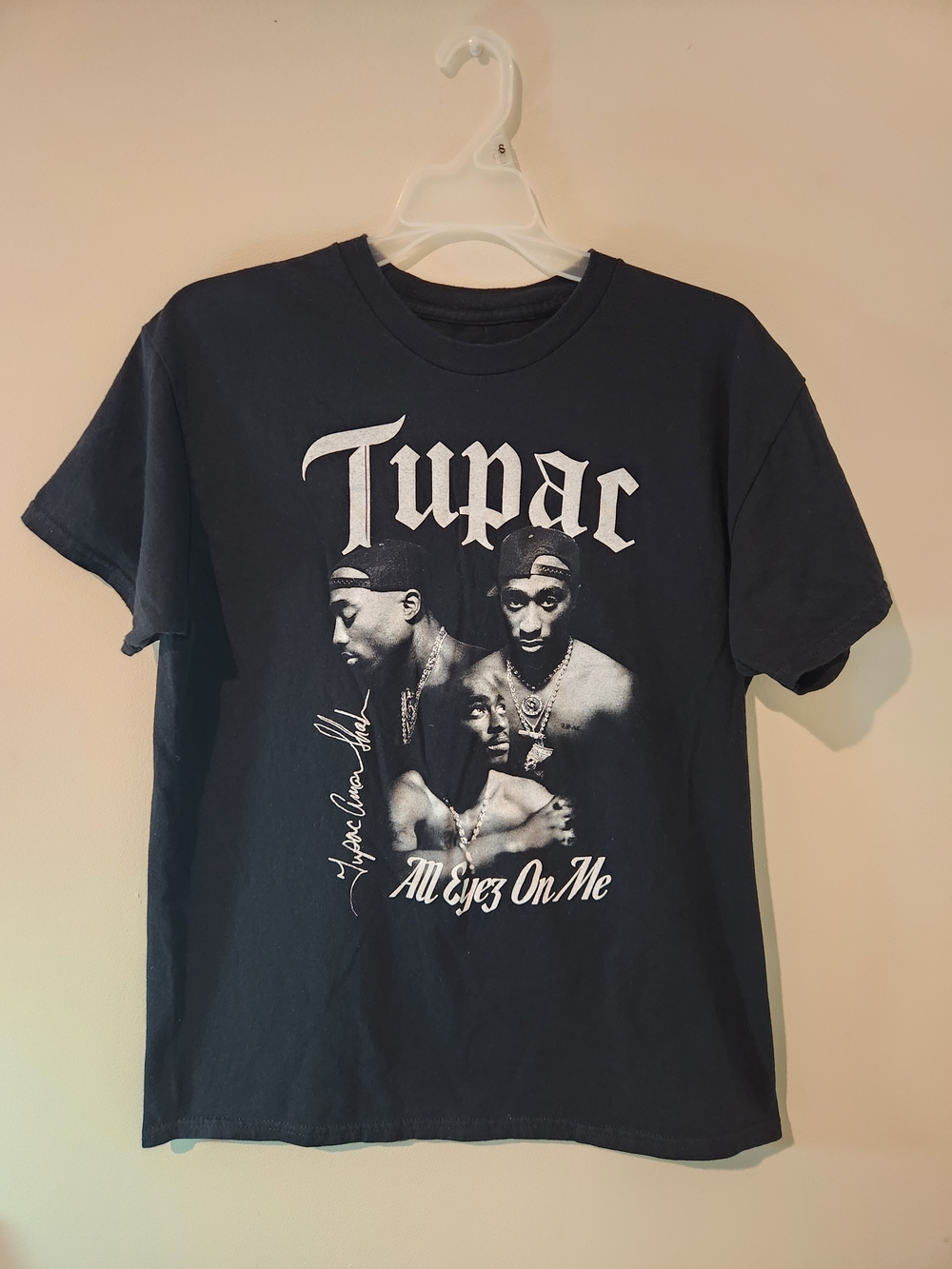 Tupac All Eyez On Me Mens Medium Black Graphic T-shirt